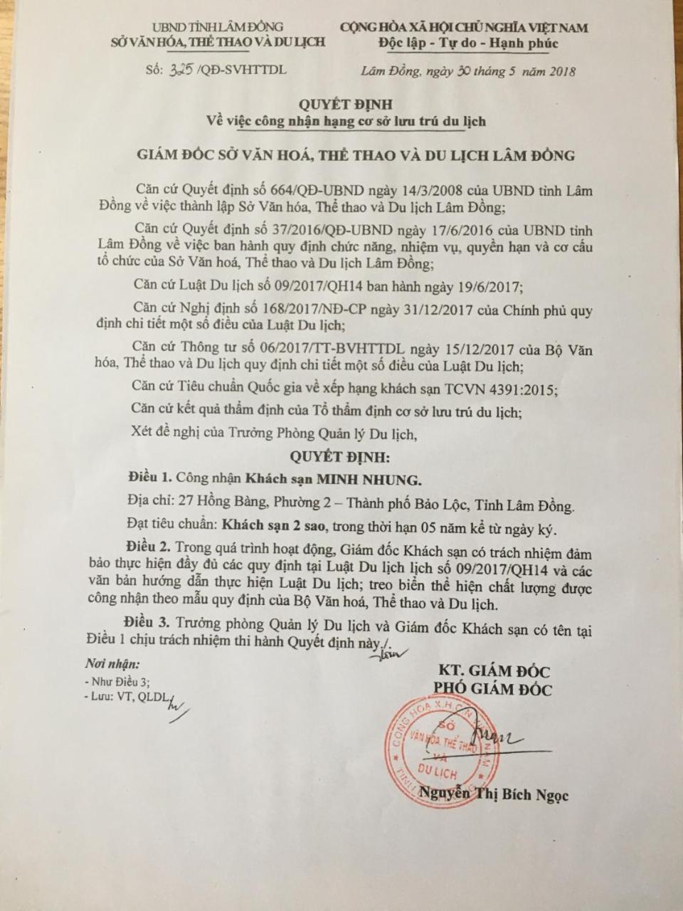 Minh Nhung Hotel Bao Loc Zewnętrze zdjęcie